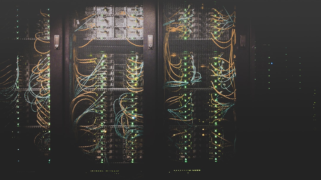 AI 데이터 저장과 서버 인프라를 표현한 데이터센터 이미지